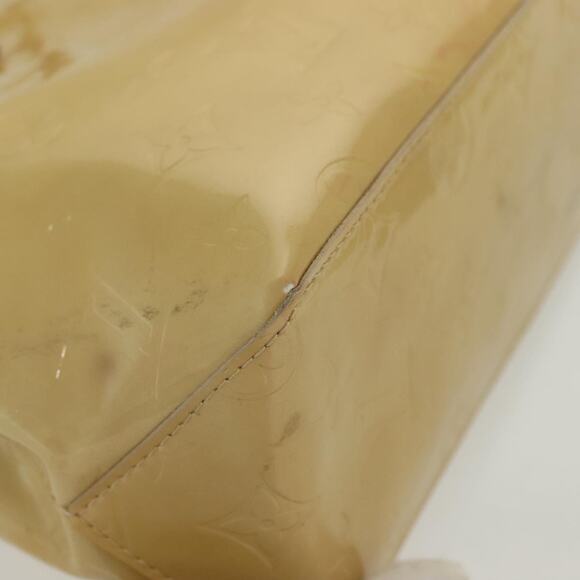 LOUIS VUITTON Monogram Vernis Reade PM Hand Bag Beige M91334 - Picture 15 of 16